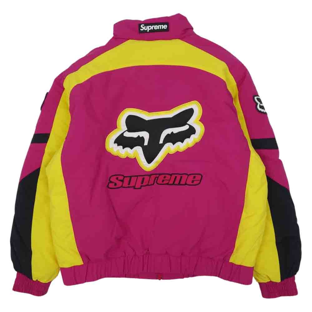 Supreme シュプリーム 20AW Fox Racing Puffy Jacket フォックスレーシング パフィー ジャケット ピンク系 L【新古品】【未使用】【中古】