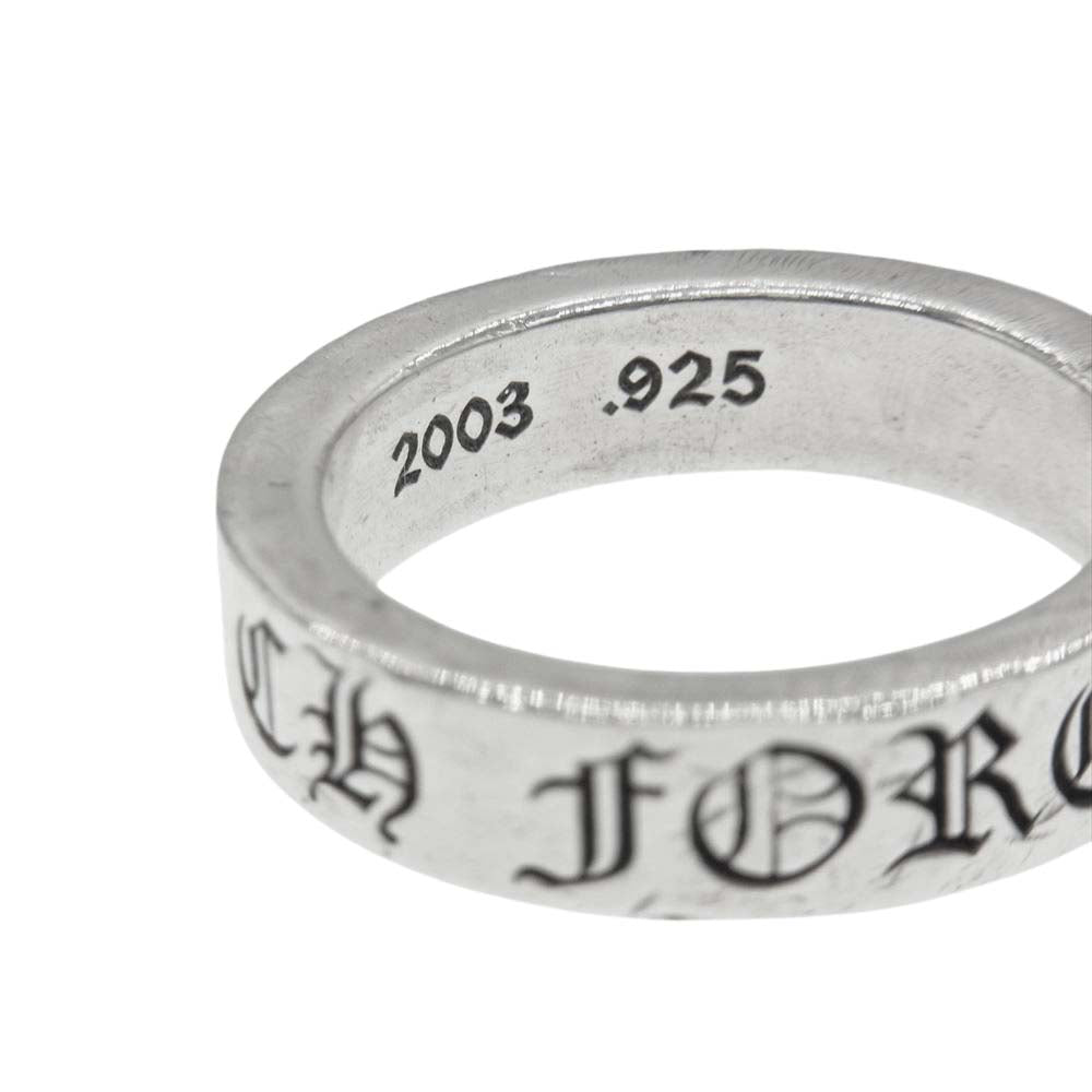 CHROME HEARTS クロムハーツ(原本無) SPACER FOREVER RING 6mm スペーサー フォーエバー リング シルバー系 22号【中古】