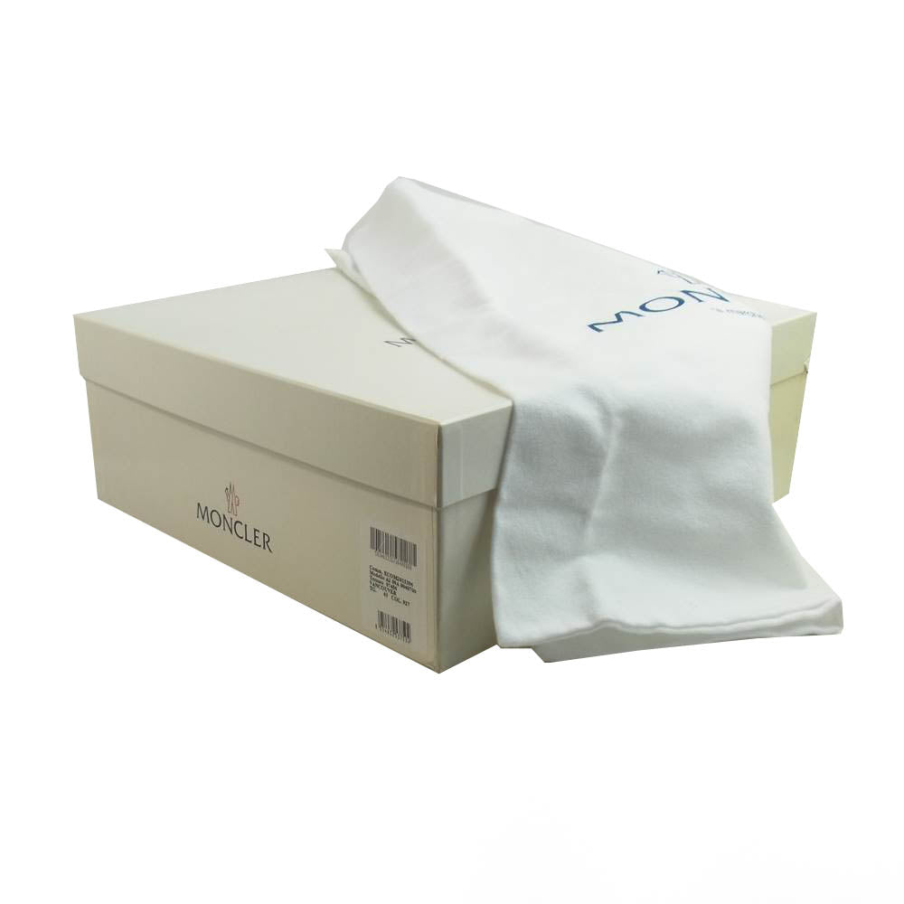 MONCLER モンクレール VANCOUVER バンクーバー 内ボア スエード レザー レースアップ ブーツ チャコール系 43【美品】【中古】