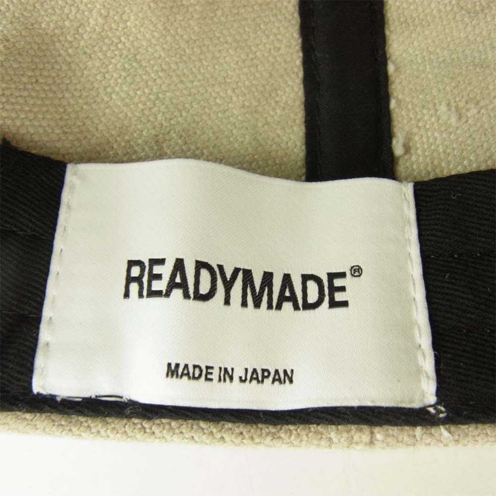 READY MADE レディメイド LOGO BASEBALL ロゴ ベースボール キャップ グレー系【中古】