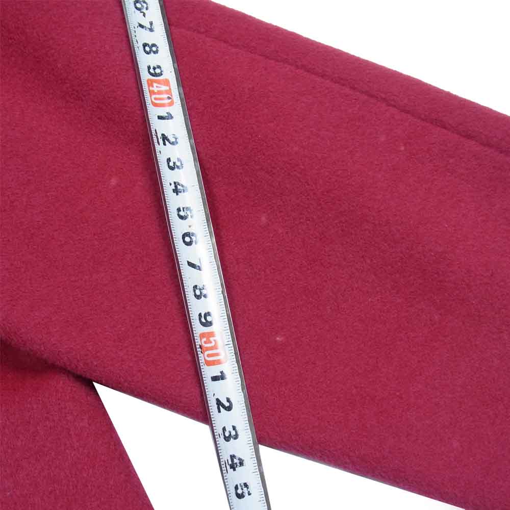 agnes b. アニエスベー カシミヤ&アンゴラ混ウール ノーカラー ジャケット レッド系 1【中古】