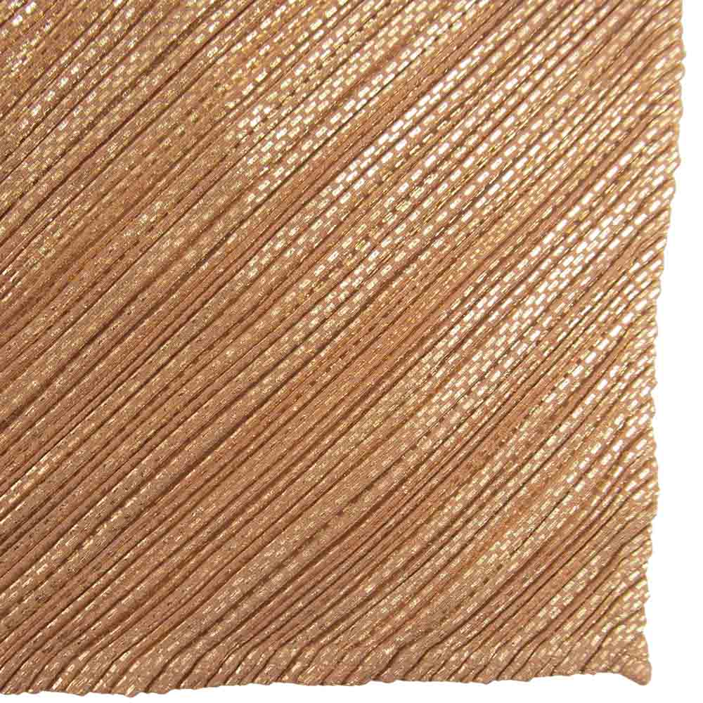 PLEATS PLEASE プリーツプリーズ イッセイミヤケ ISSEY MIYAKE イッセイミヤケ PP89-JG513 斜行プリーツ 箔プリント スカート オレンジ系 1【美品】【中古】