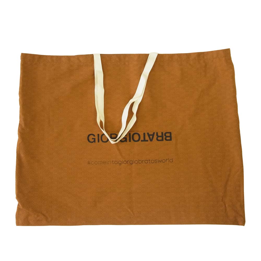 GIORGIO BRATO ジョルジオブラット レザー リュック バックパック ブラウン系【新古品】【未使用】【中古】