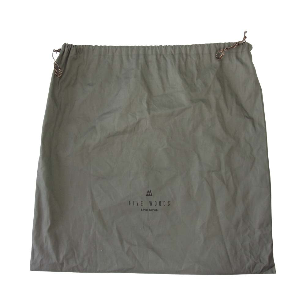 ファイブウッズ 2way ブリーフ ショルダー ビジネス トートバッグ ブラック系【中古】