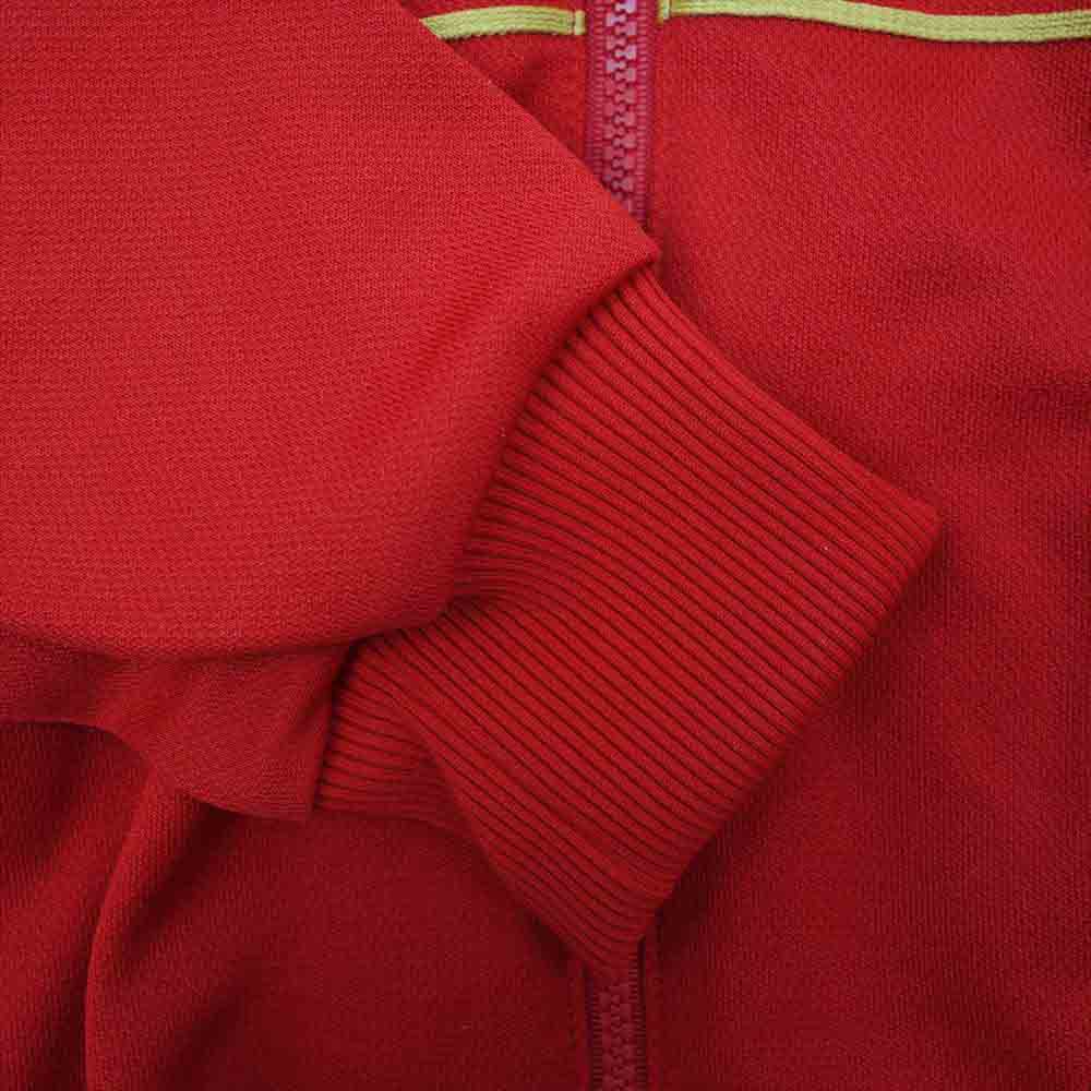 adidas アディダス TAD-7T デサント製 70s ヴィンテージ 西ドイツ TECHNO テクノ トラック ジャケット パンツ ジャージ セットアップ レッド系【中古】