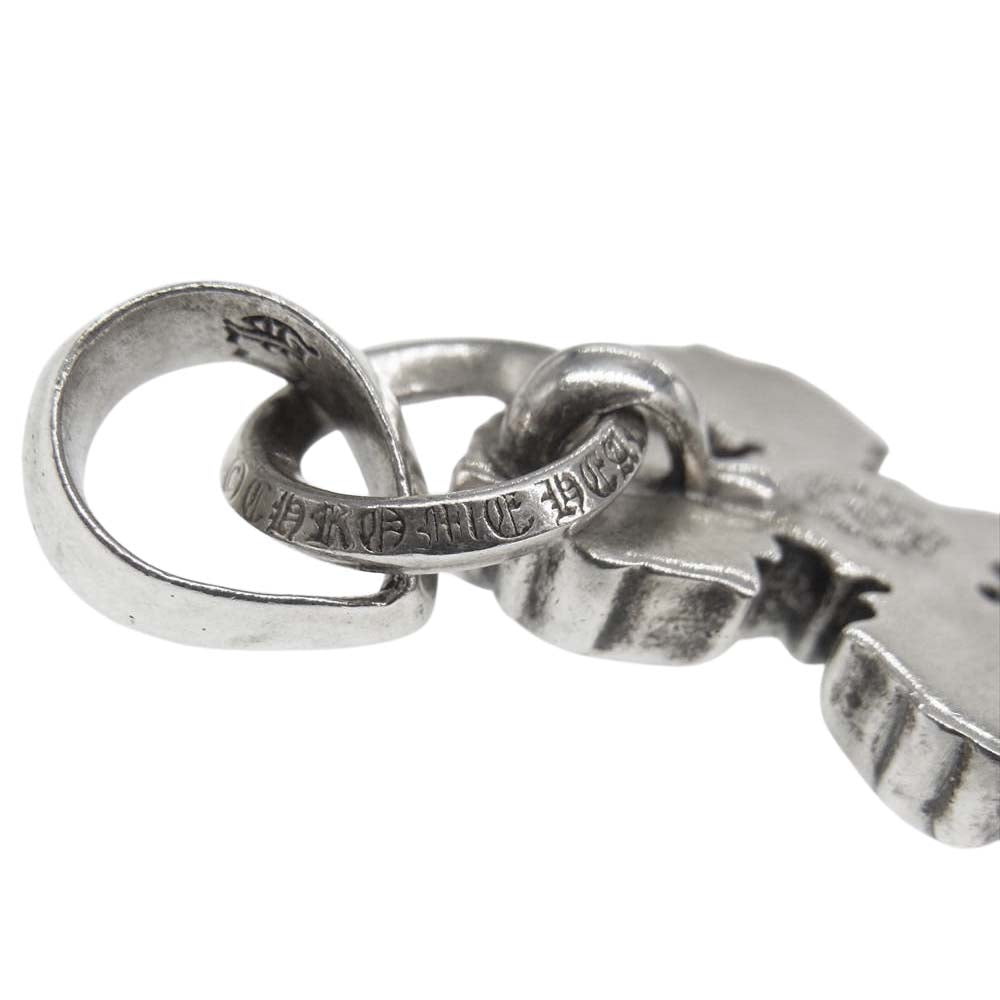 CHROME HEARTS クロムハーツ(原本無) FILIG CROSS W/BALE XS フィリグリー クロス ベイル ペンダント トップ シルバー系【中古】
