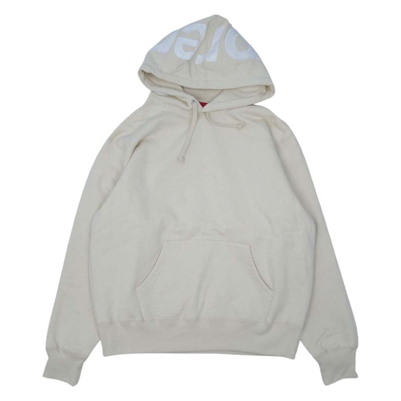 Supreme シュプリーム 21AW Contrast Hooded Sweatshirt コントラスト フーデッド パーカー オフホワイト系  S【新古品】【未使用】【中古】