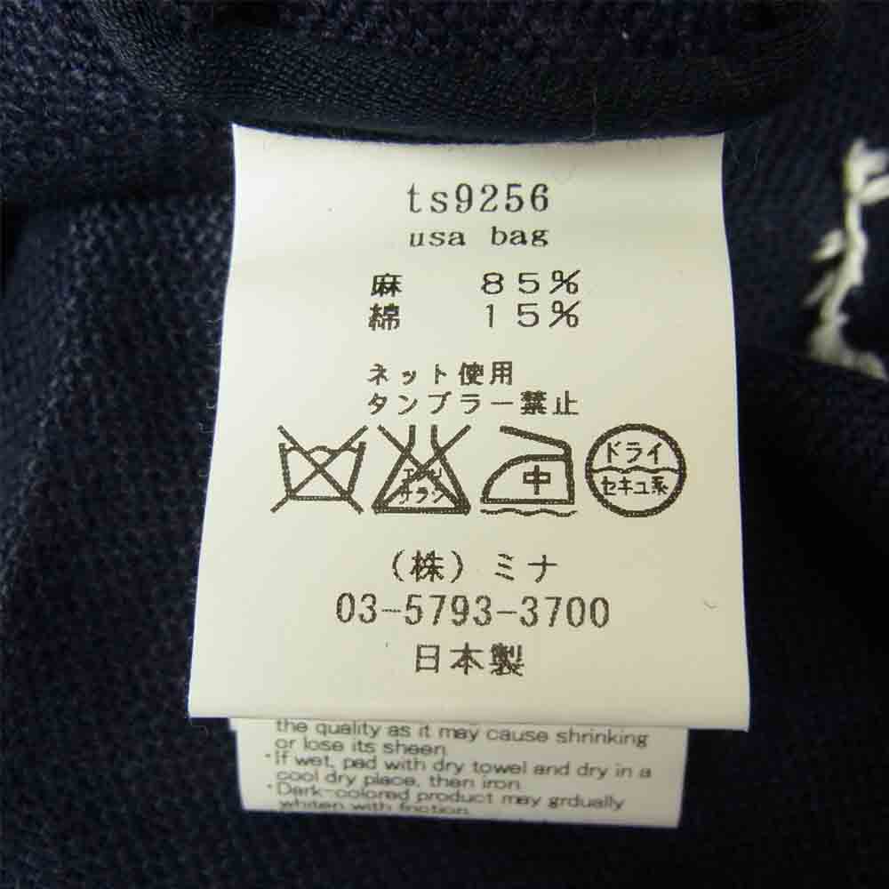 mina perhonen ミナペルホネン ts9256 usa bag うさ バッグ ネイビー系【極上美品】【中古】
