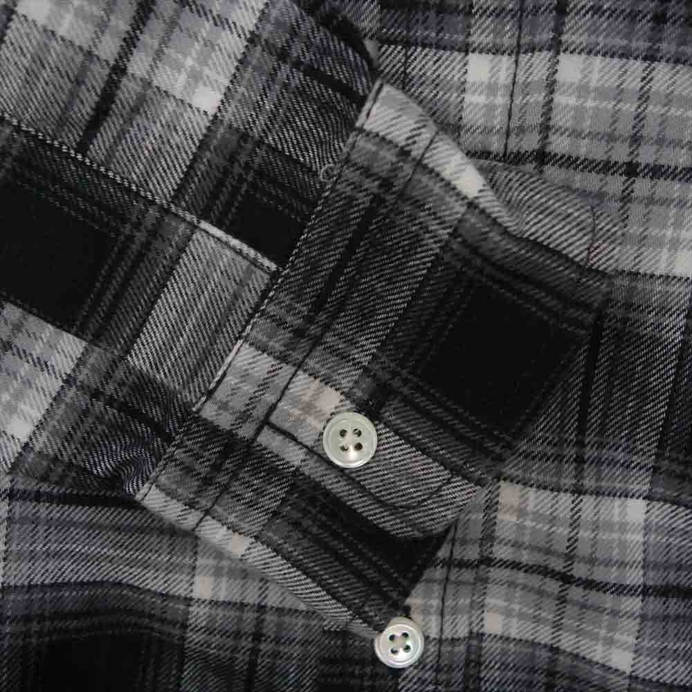 HYSTERIC GLAMOUR ヒステリックグラマー WIND AND SEA WDS-HYS-3-04 CHECK SHIRT ウィンダンシー チェックシャツ ブラック系 S【新古品】【未使用】【中古】
