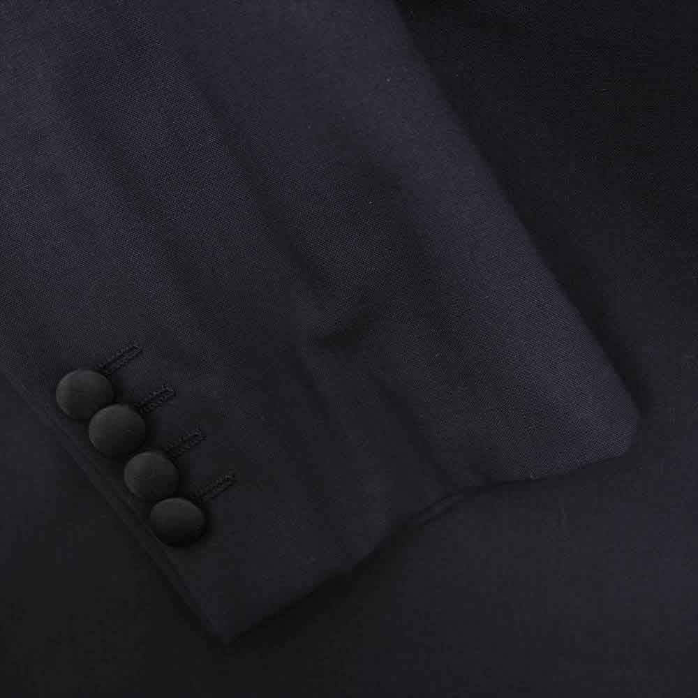 Emporio Armani エンポリオ・アルマーニ ジョルジオアルマーニジャパン表記タグ 21VMOP 01506 セットアップ スモーキングジャケット サイドラインパンツ スーツ ネイビー系【美品】【中古】