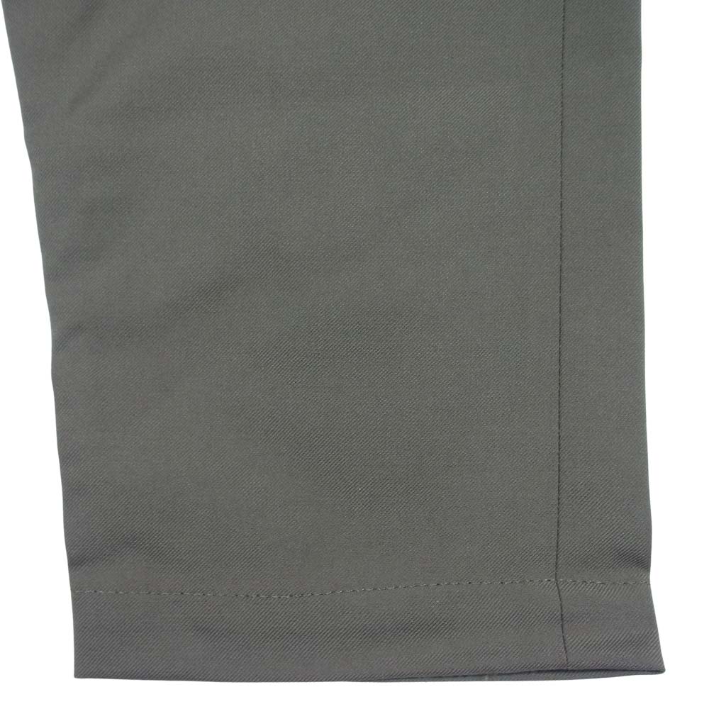 COMME des GARCONS コムデギャルソン HOMME DEUX オムドゥ AD2020 DG-P035 ウールポリツイル パッカリング パンツ モスグリーン系 L【美品】【中古】