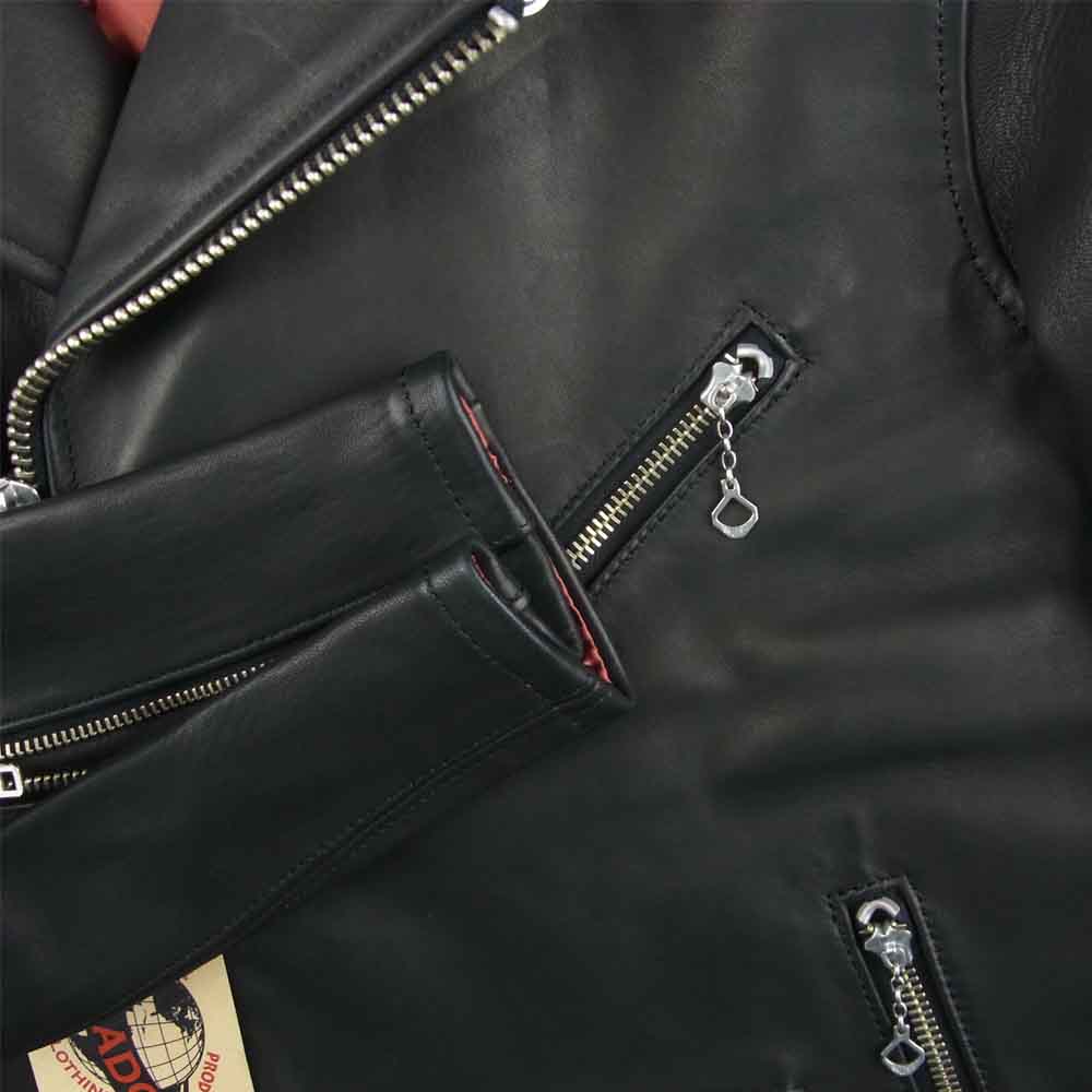 JELADO ジェラード SG33432 Rebel Jacket Sheepskin レベル シープスキン スタースタッズ ダブル ライダース ジャケット ブラック系 M【美品】【中古】