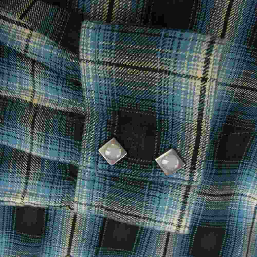 THE FLAT HEAD ザフラットヘッド ウエスタン チェック シャツ ブルー系 38【中古】