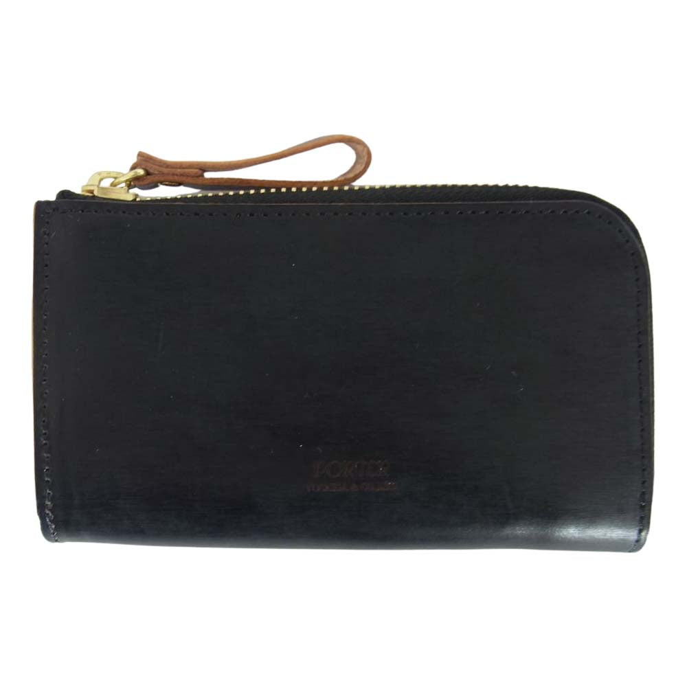 ポーター 187-01354 牛ショルダーレザー キーケース【極上美品】【中古】 PORTER ポーター 187-01354 FILM KEY CASE ガラス加工 牛ショルダー