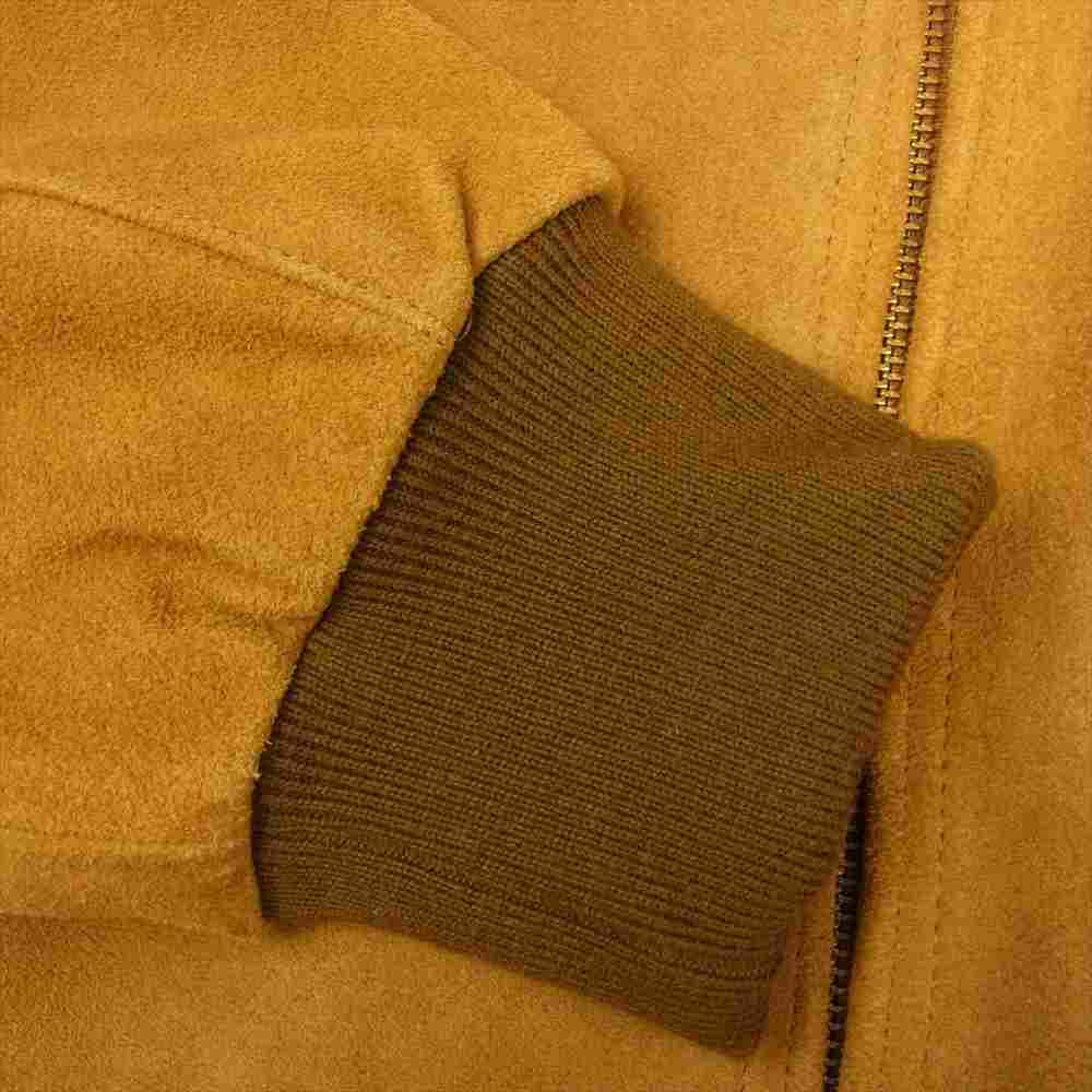 Vaporize ヴェイパライズ BEAMS別注 Suede G9 Type Blouson スエード スイングトップ カウレザー ブルゾン ベージュ系 L【中古】