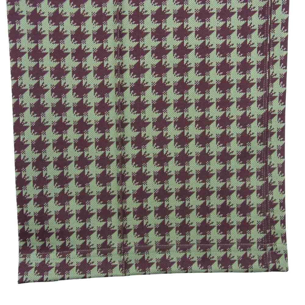 Needles ニードルス 20SS GL227 Poly Jacquard Track Pant ジャガード トラック パンツ グレー系 エンジ系 M【中古】