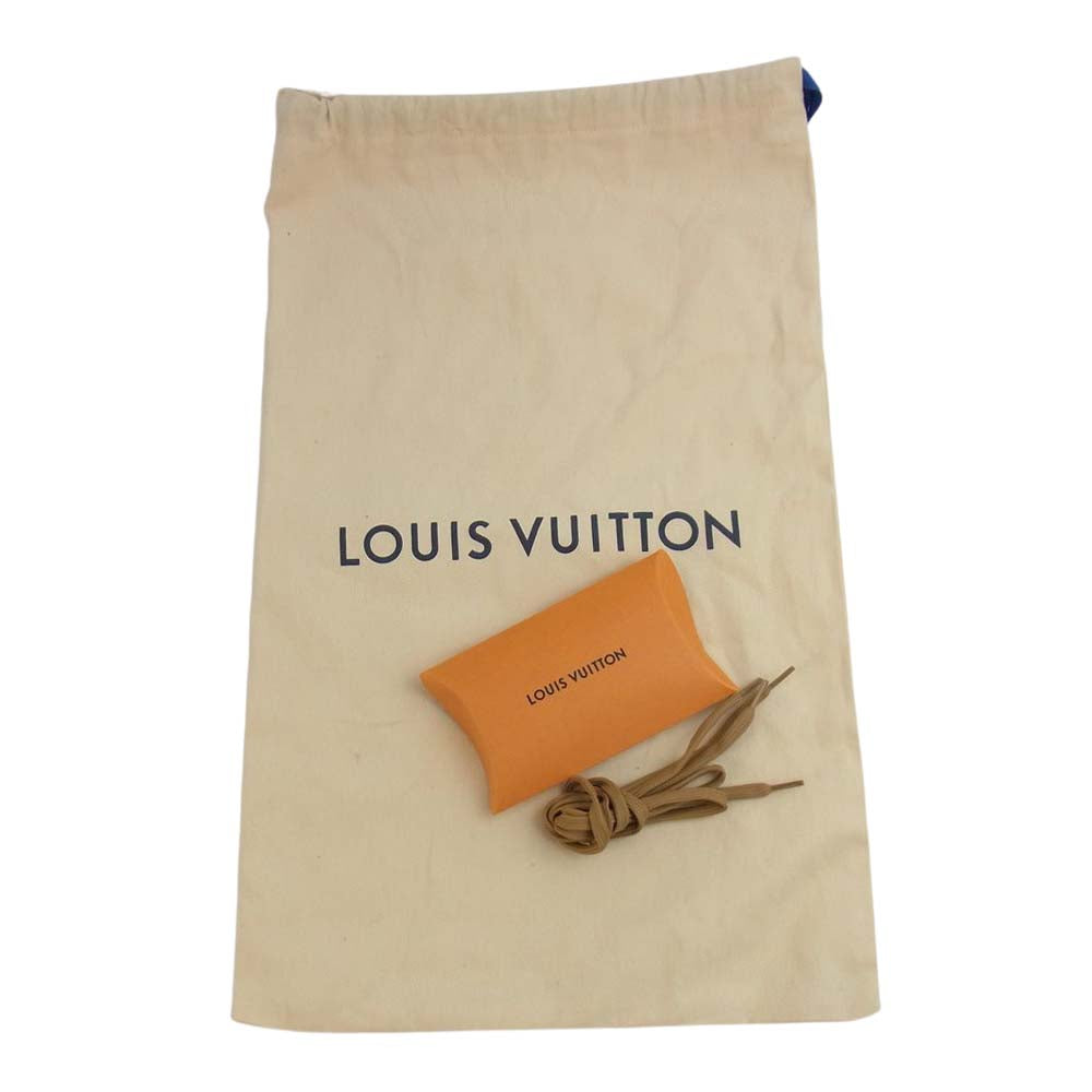 LOUIS VUITTON ルイ・ヴィトン 1A81CZ LV モッズ ライン ダミエ ジャイアント パターン ワラビー ブーツ ライトブラウン系 8【中古】