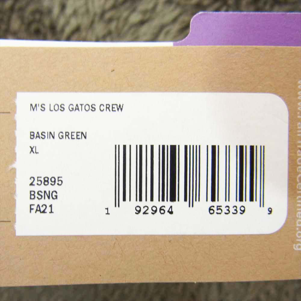 patagonia パタゴニア 21AW 25895 Los Gatos Fleece Crew ロス ガトス フリース クルーネック BASIN GREEN XL カーキ系 XL【新古品】【未使用】【中古】