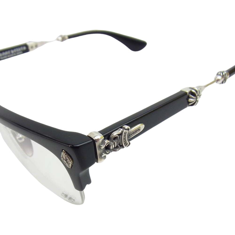 CHROME HEARTS クロムハーツ(原本無) EVAGILIST ダガー アイウェア 眼鏡 ブラック系【中古】