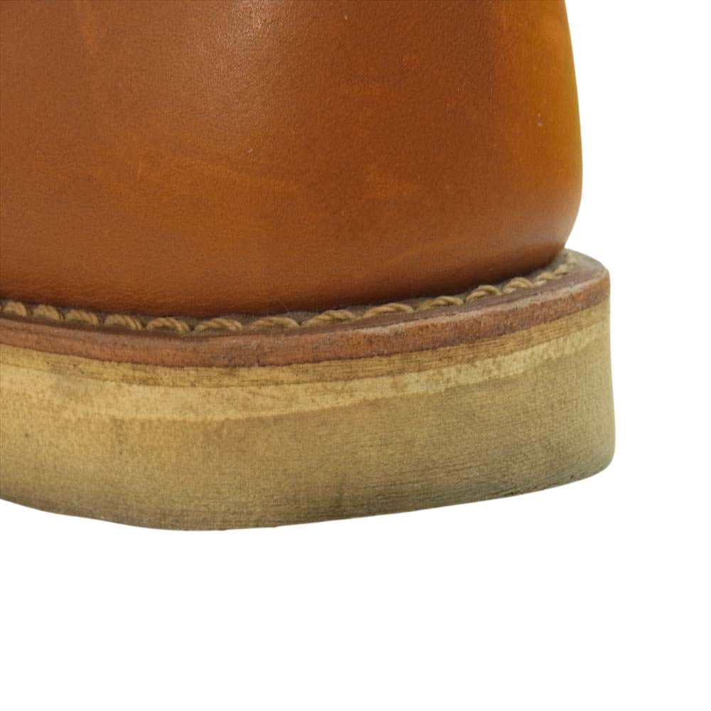 RED WING レッドウィング 9871 復刻 犬タグ 6inch CLASSIC ROUND TOE クラシック ワーク ラウンドトゥ ゴールドラセット セコイア ブーツ ブラウン系 US 9.5【中古】
