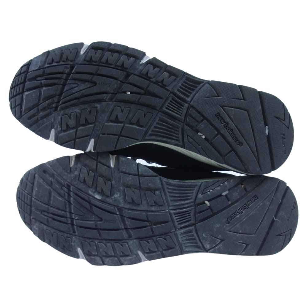 NEW BALANCE ニューバランス M991KT 英国製 スエード ローカット スニーカー ブラック系 US9.5【中古】