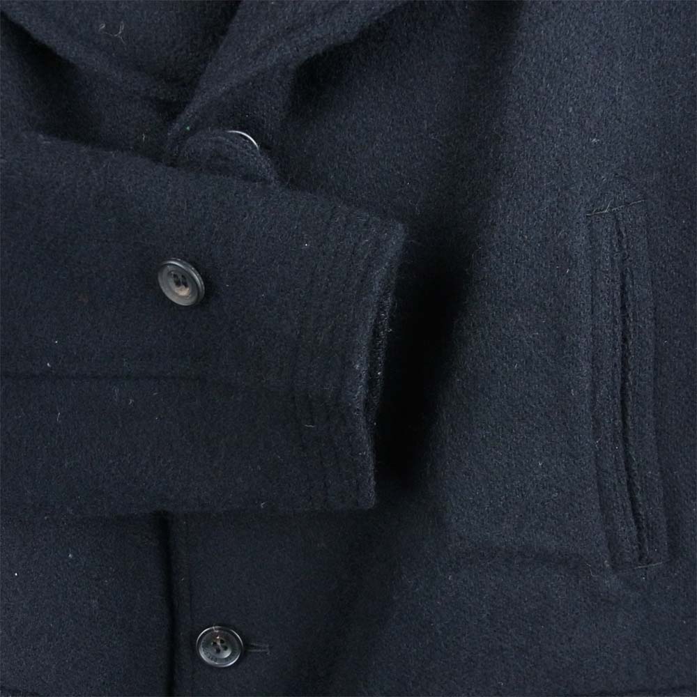 PHIGVEL フィグベル Mackinaw Coat マッキーノ ショールカラー ウール コート ジャケット ブラック系 38 2【中古】