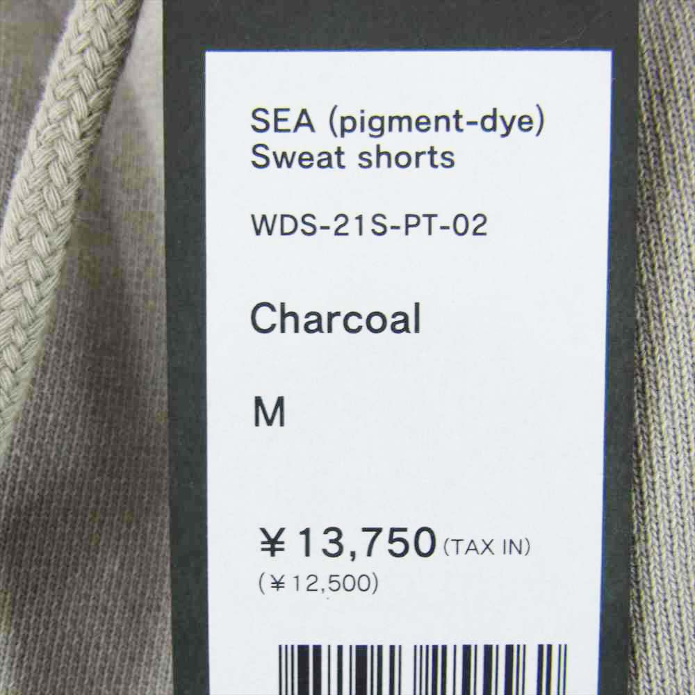 ウィンダンシー WDS-21S-PT-02 SEA pigment-dye Sweat Shorts ピグメントダイ スウェット ショーツ グレー系 M【新古品】【未使用】【中古】