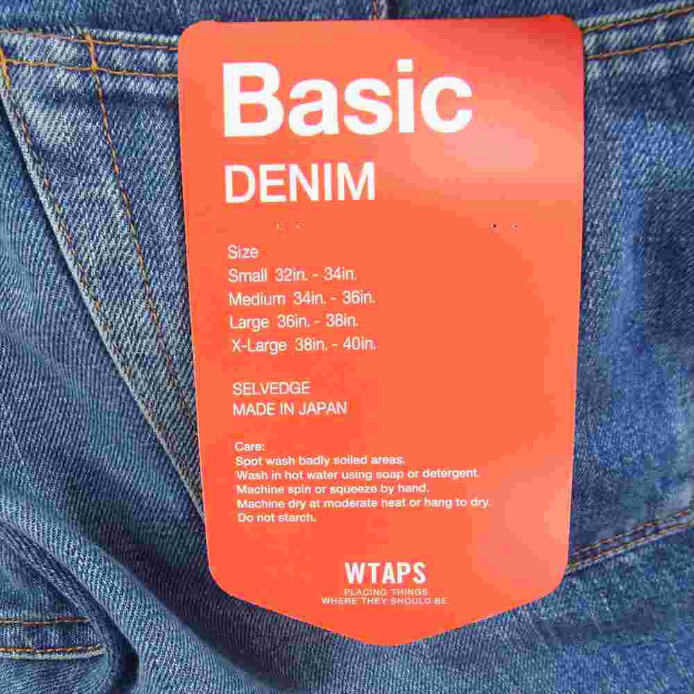 WTAPS ダブルタップス 15AW 152GWDT-PTM01 BLUES BASIC WASHED ウォッシュ加工 デニム インディゴブルー系 M【中古】