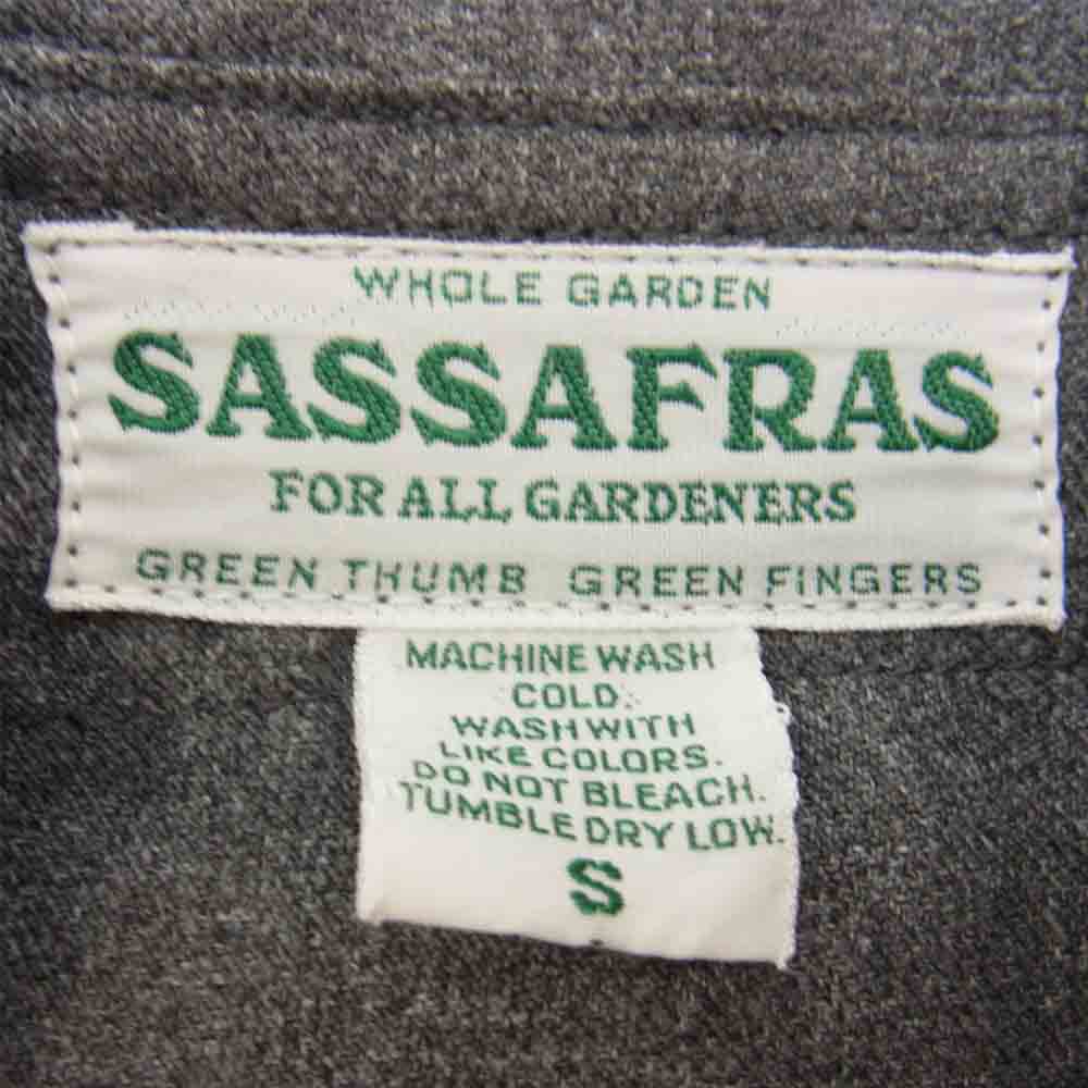 SASAFRAS ササフラス VASE WALL GARDENER VEST べース ウォール ガーデナー ベスト グレー系 S【美品】【中古】