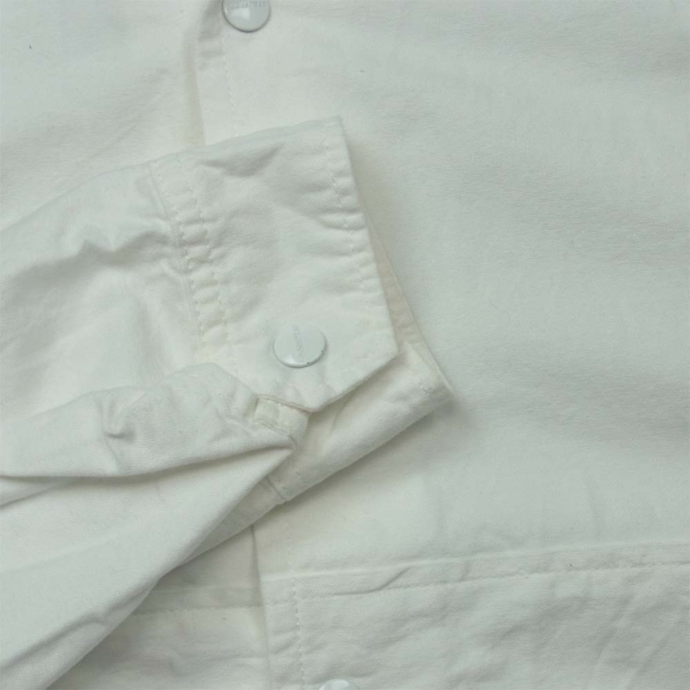 SASAFRAS ササフラス Gardener Bud Breaker Oxford オックスフォード ガーデナー ブレーカー フード ジャケット ホワイト系 S【美品】【中古】