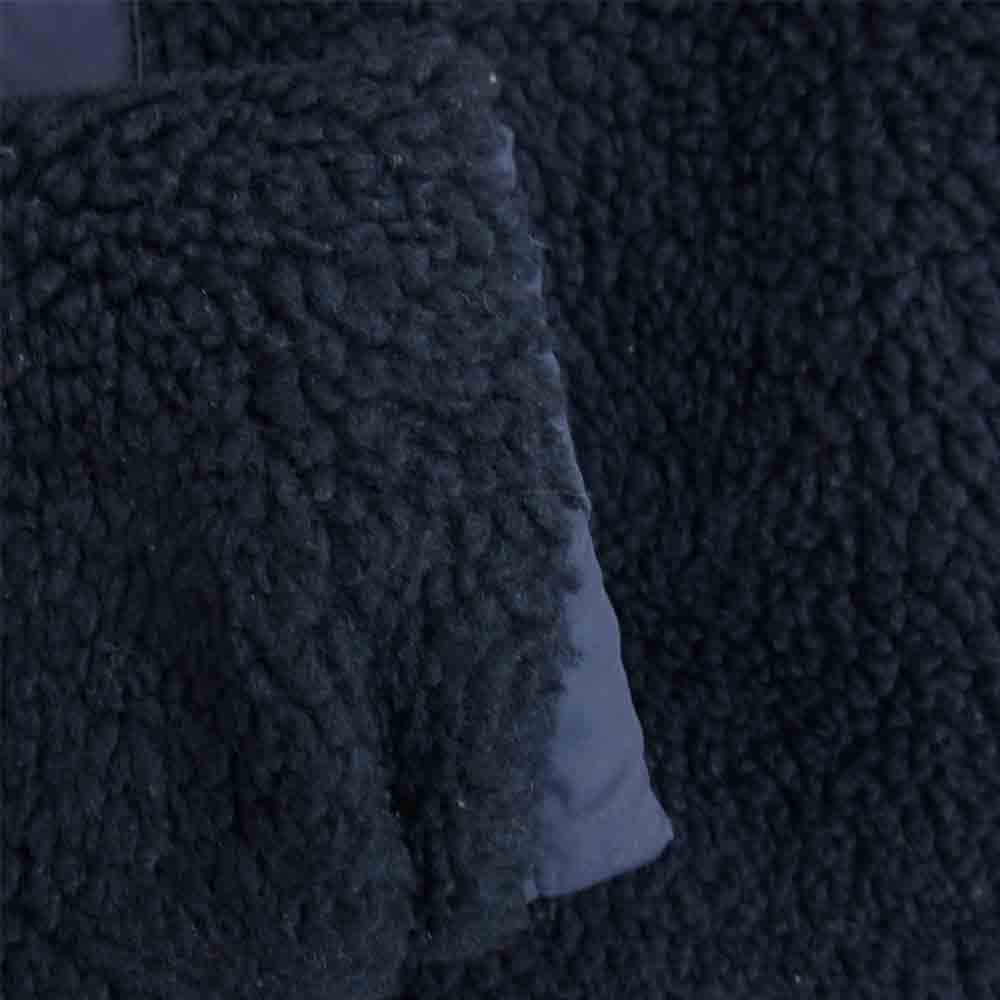 SASAFRAS ササフラス Crazy Gardener Jacket Nylon Quilt Taffeta Boa クレイジー ガーデナー ジャケット ナイロンタフタ ボア ネイビー系 M【美品】【中古】