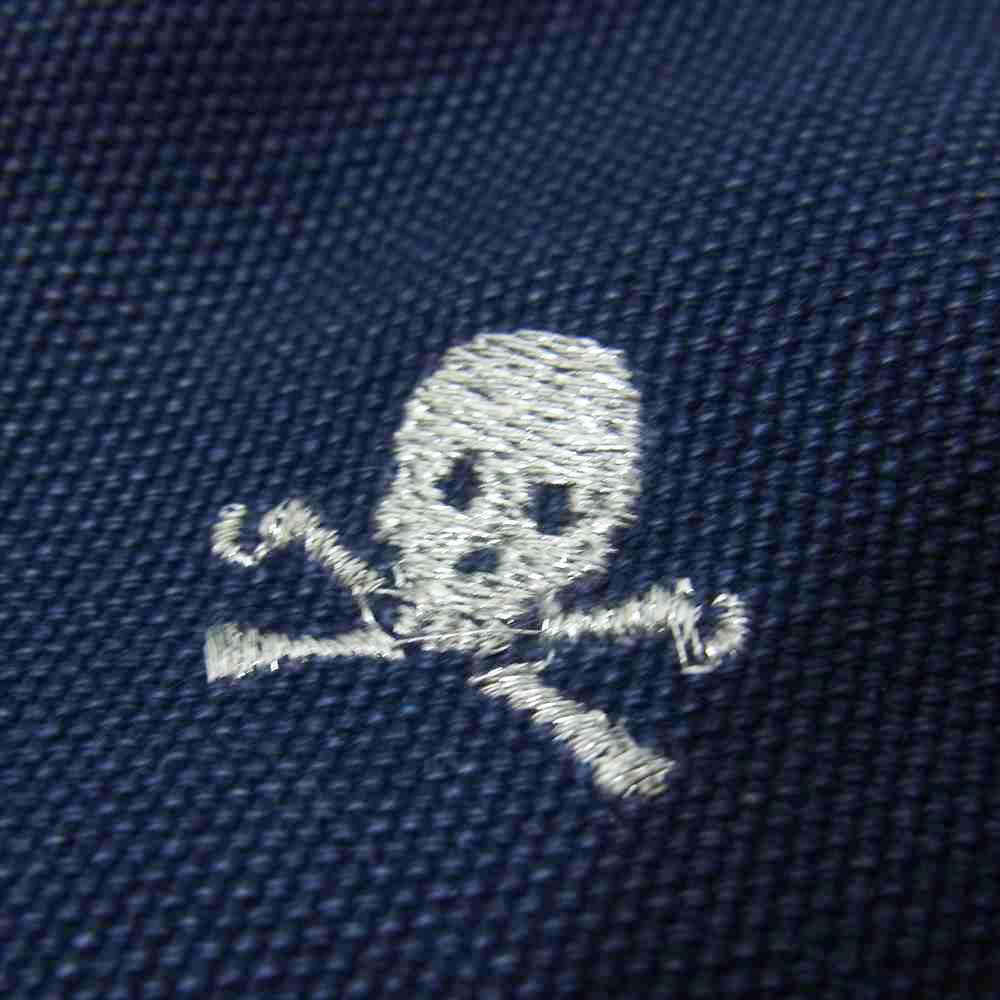 RALPH LAUREN ラルフローレン RUGBY ラグビー スカル刺繍 トート バッグ ネイビー系【中古】