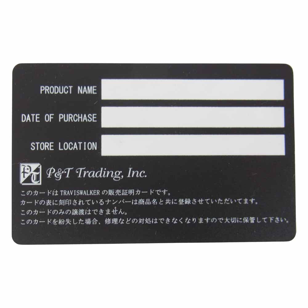 TRAVIS WALKER トラヴィスワーカー ショート レザー ウォレット グレー系【中古】