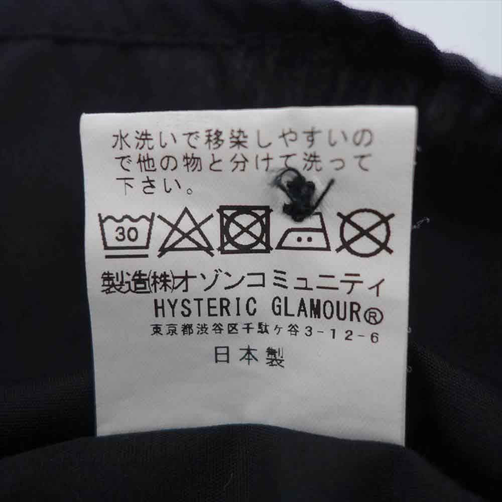 HYSTERIC GLAMOUR ヒステリックグラマー 02172AH08 HYS VILLAGE 半袖 エンジニア シャツ ブラック系 M【中古】
