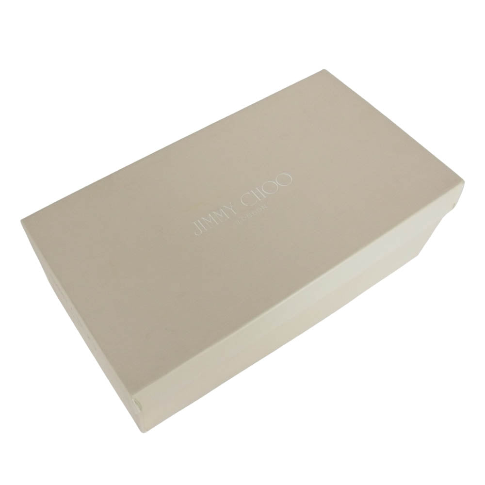 JIMMY CHOO ジミーチュウ GLITTER 143 グリッタートゥ フラットパンプス バレエシューズ ピンク系 38【中古】