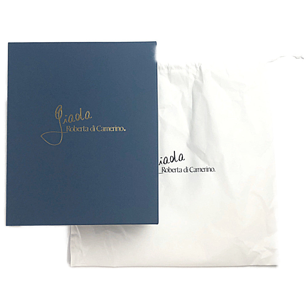 Roberta di Camerino ロベルタ・ディ・カメリーノ 362-R20079-68 Casetta カセッタ レザー トート ハンド バッグ モスグリーン系 やや黄色味がかったモスグリーン系【美品】【中古】