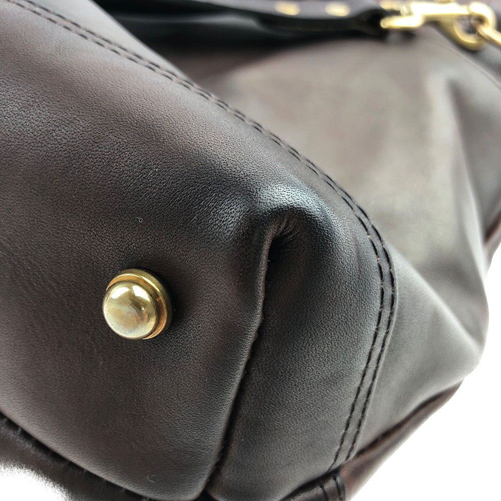 ヴァスコ VS244-LS LEATHER NELSON 2WAY BAG レザー ネルソン ショルダー トート バッグ ブラウン系【新古品】【未使用】【中古】