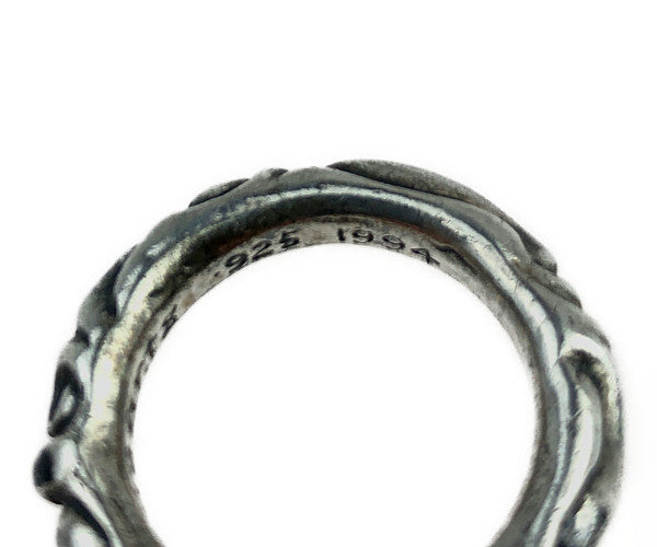 CHROME HEARTS クロムハーツ(原本無) SCRL BAND スクロール バンド リング シルバー系 16.5号【中古】