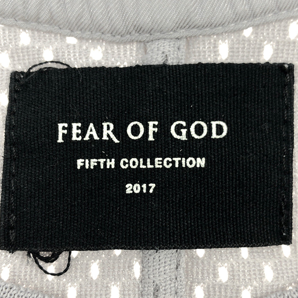 FEAR OF GOD フィアオブゴッド Fifth Collection 国内正規品 5C17M 139190 UNION ユニオン メッシュ ベースボール シャツ グレー系 M【中古】