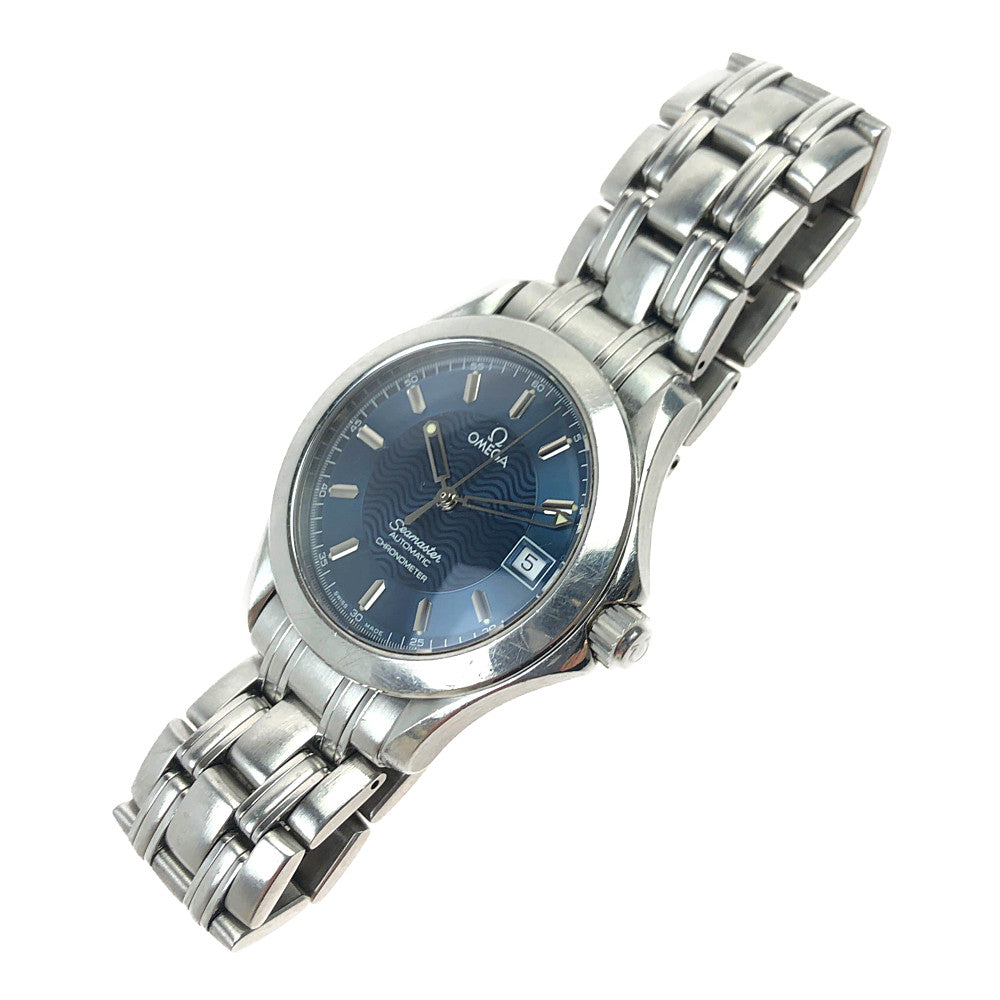 OMEGA オメガ 2501.81 SEAMASTER 120 AUTOMATIC シーマスター 120 クロノメーター オートマチック 自動巻 青文字盤 時計 シルバー系【中古】