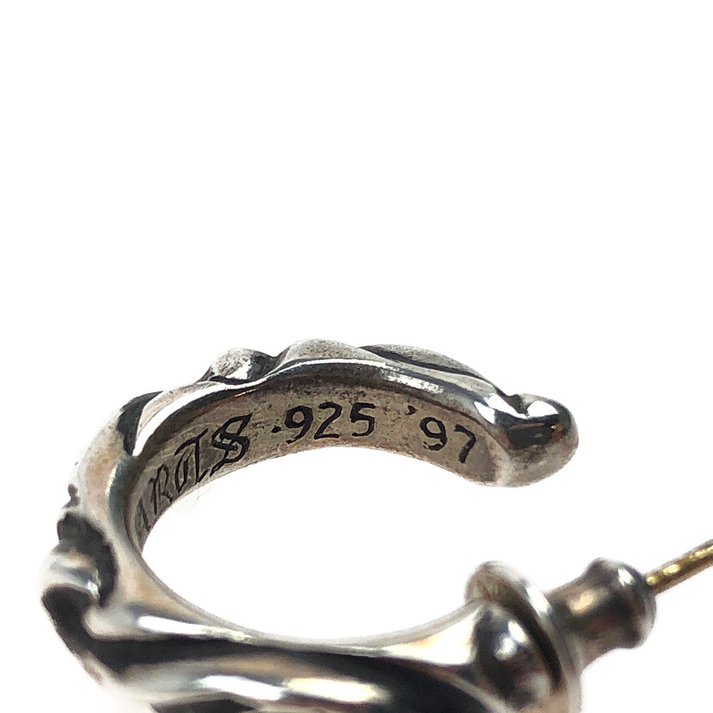 CHROME HEARTS クロムハーツ(原本無) スクロール フープ ピアス シルバー系【中古】