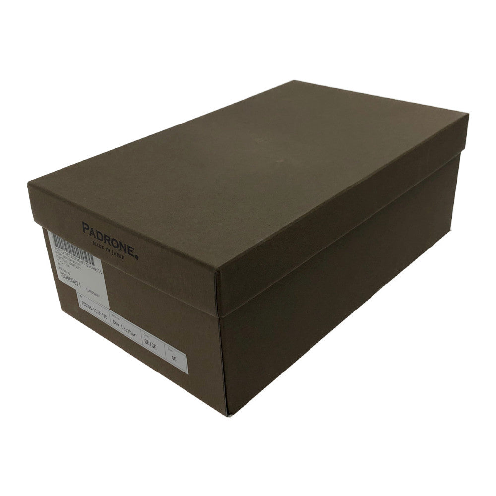 PADRONE パドローネ PU8395-1203-12C SHORT SIDE ZIP BOOTS ショート サイドジップ 牛革 ブーツ ブラウン系 40【中古】