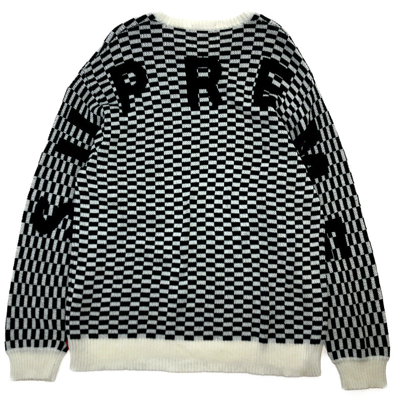 Supreme Back Logo Sweater Black/M