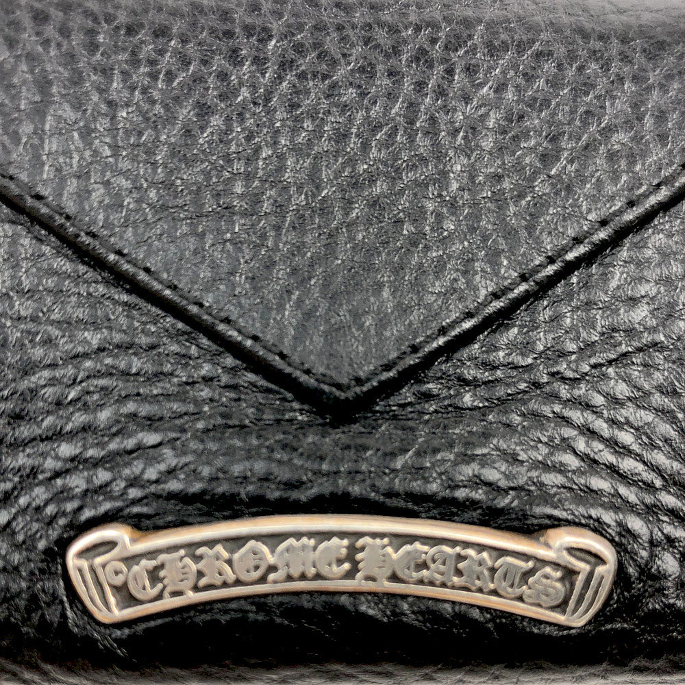 CHROME HEARTS クロムハーツ(原本無) TINY WALLET CH PLUS タイニー ウォレット CH プラス ブラック系【中古】