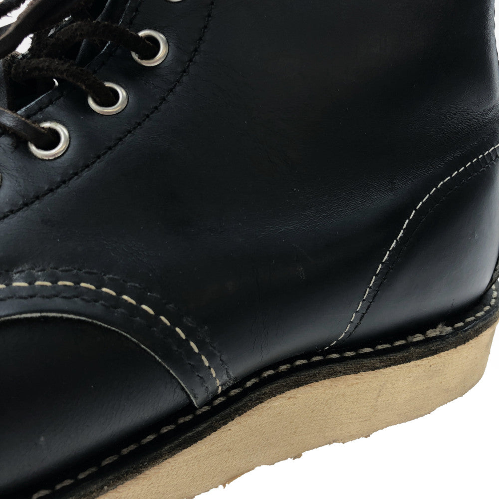 RED WING レッドウィング 8179 刺繍羽タグ ヘリテージワーク クラシックモック アイリッシュセッター ブラック系 7 1/2【中古】