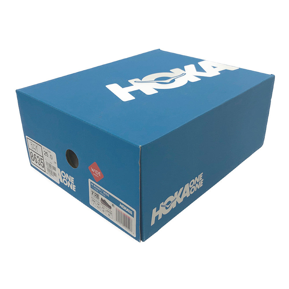 HOKA ONE ONE ホカ オネオネ 1110530 BONDI 7 WIDE ボンダイ ワイド ローカット スニーカー ランニングシューズ グレー系 US7.2E【中古】