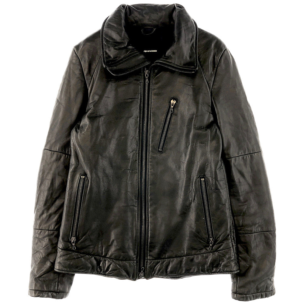 リップヴァンウィンクル　スキージャケット　レザー ripvanwinkle リップヴァンウィンクル RJ-4001 LEATHER SKI JACKET