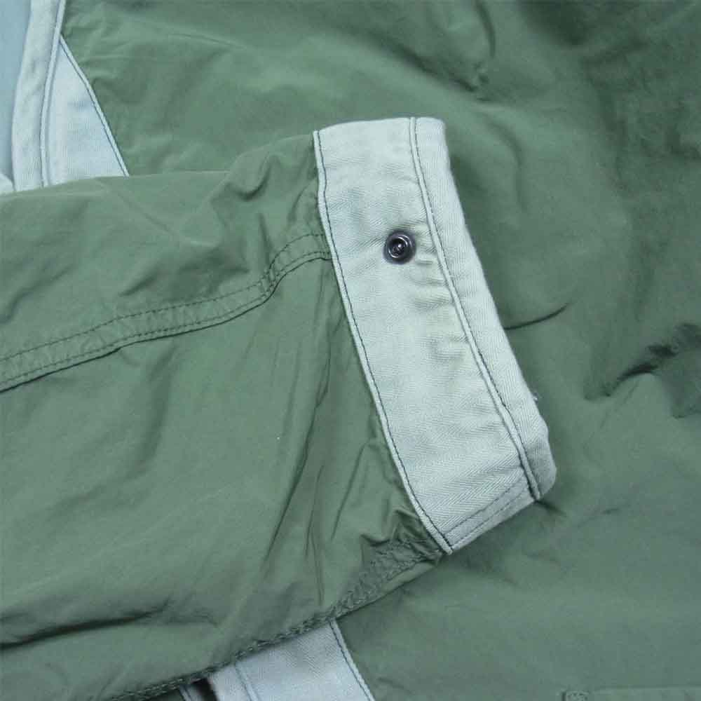 Scye サイ 5121-61501 N/P Light Taffeta Garment Dyed Shell Jacket ライト タフタ ガーメント ダイド リバーシブル シェル ジャケット モスグリーン系 38【美品】【中古】