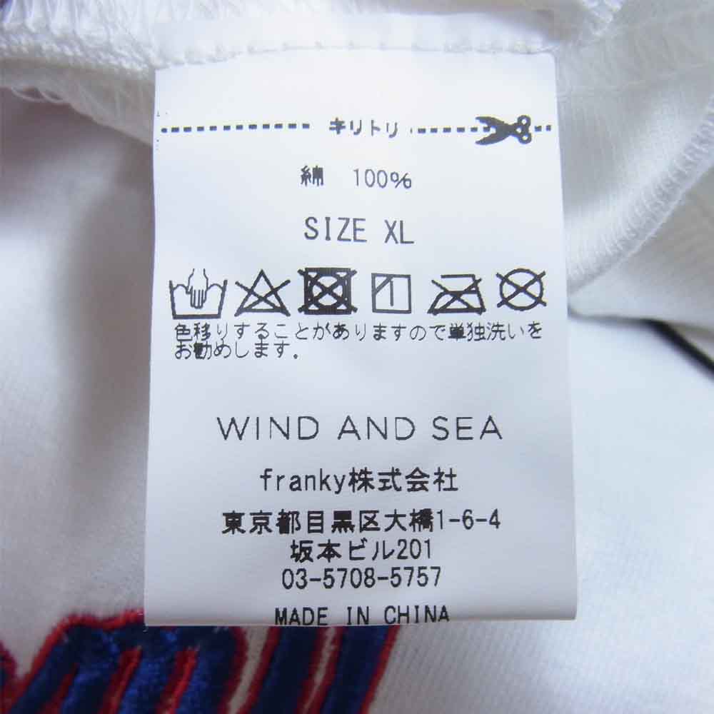 WIND AND SEA ウィンダンシー WDS-PEFTP-10 Public Enemy パブリックエネミー Tシャツ ホワイト系 XL【新古品】【未使用】【中古】