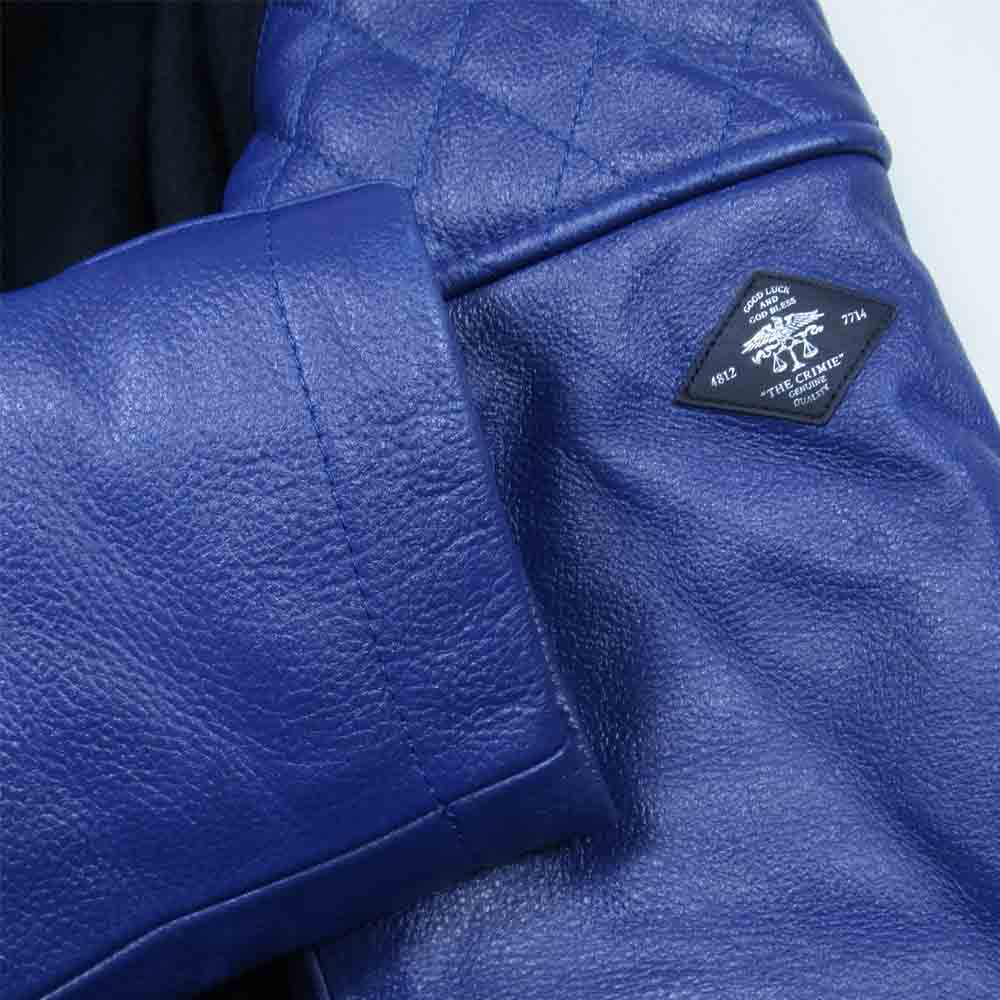 CRIMIE クライミー C1H5-JK05 WESTERN AWARD JACKET ウエスタン アワード スタジアム ジャケット スタジャン 黒青系 S【中古】